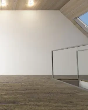 Doublage sur un plafond + peinture des murs dans une mezzannine aménagement combles avec isolation, placo et peinture à Annecy