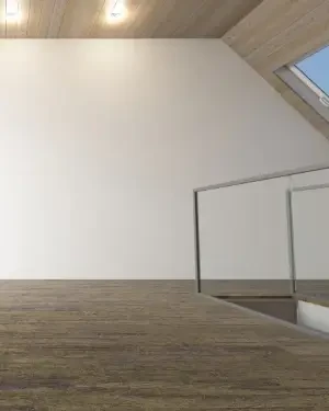 Doublage sur un plafond + peinture des murs dans une mezzannine aménagement combles avec isolation, placo et peinture à Annecy