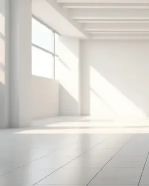 Rénovation d'une salle des fêtes (placo-peinture) bureaux en construction avec placo et peinture réalisées sur structure neuve à Genève